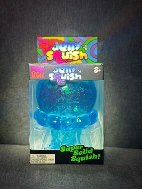 NeeDoh Jelly Squish Super Solid Squish -Blue NWT